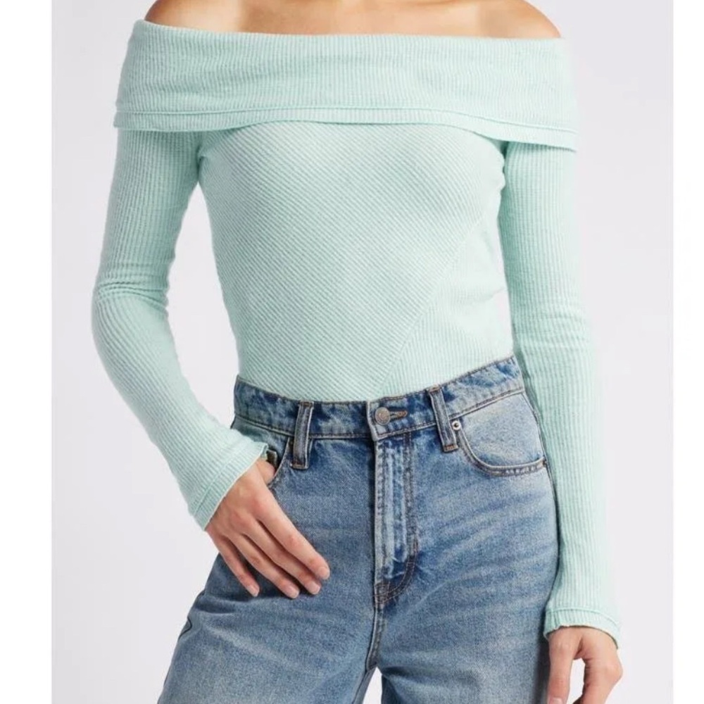 NWT Free People Off-Shoulder Bodysuit